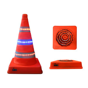 Cono de Tráfico Retráctil LED Portátil de 16 Pulgadas, Fácil de Guardar, Cono de Emergencia para Vehículos, para Averías de Automóviles y Asistencia en Carretera - Product Image 1