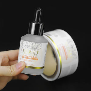 Étiquette autocollante personnalisée, impression personnalisée, logo transparent, imperméable, feuille d'or transparente, étiquette carrée ronde pour pot cosmétique - Product Image 4