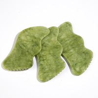 Planche de massage Gua Sha en jade naturel à dents, logo personnalisé, masseur universel pour le corps entier, pour la beauté, la santé, le fitness et le remodelage corporel