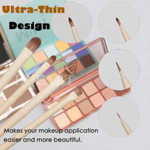Ensemble de pinceaux de maquillage Daily Queen & Morp 15 pièces KHAKI Brown Hair Fluffy Powder Foundation concealer Eyeshadow eyebrow eyeliner - Product Image 5