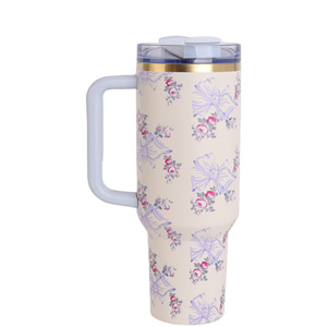 <span class=keywords><strong>Vaso</strong></span> Térmico Personalizado con Estampado Floral 3D para Stan Cup de 40 oz con Asa, Taza de Viaje, Bicchiere Isolato, <span class=keywords><strong>Vaso</strong></span> Aislado, Gobelet Isotherme - Product Image 5