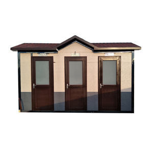 Toilettes portables en panneaux sandwich, design moderne pour les attractions touristiques, utilisation extérieure durable - Product Image 1