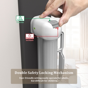 Barrière de <span class=keywords><strong>sécurité</strong></span> rétractable en maille pour bébé Prodigy, durable, multifonctionnelle, portable, pour enfants et animaux domestiques, de 0 à 12 mois et de 4 ans et plus, en aluminium - Product Image 4