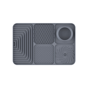 Alfombrilla de silicona antideslizante <span class=keywords><strong>para</strong></span> lamer, con ventosas, <span class=keywords><strong>para</strong></span> alivio de la ansiedad y alimentación lenta, <span class=keywords><strong>para</strong></span> enriquecimiento de perros y como comedero interactivo <span class=keywords><strong>para</strong></span> gatos, fácil de limpiar - Product Image 1