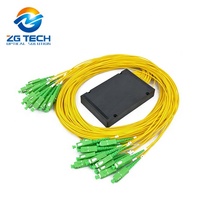 Boîtier ABS pour Splitter PLC PON avec Connecteur Personnalisable 1x16 Voies Symétriques FTTH ZG Tech Vente Directe Usine