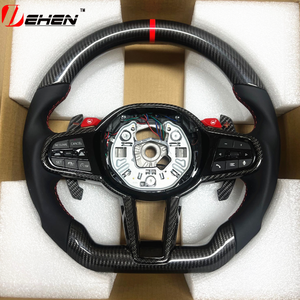 Volant de voiture en fibre de carbone et cuir perforé pour Toyota Supra GR A90 A91 MKV MK5 MK4 2019-2025, volant <span class=keywords><strong>sport</strong></span> racing - Product Image 4