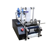 Application d'étiqueteuse semi-automatique Machine d'étiquetage de bouteilles carrées rondes double face avant arrière