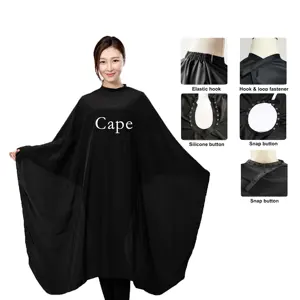 Plastic Shampoo Cape Funny Barber Capes for chemicals and hair coloring silicone rubber neck hair cape