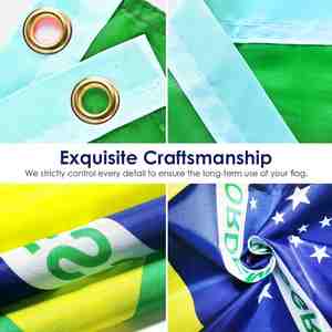 Bandera de las Comoras 3x5 pies |   Lona de Poliéster Impresa Digitalmente, Colores Vivos, Resistente a la Decoloración, Doble Costura, Ojales de Latón, para Interiores y Exteriores - Product Image 2