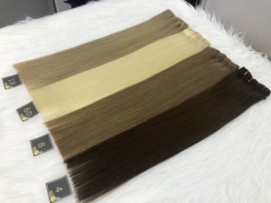 Extensiones de Cabello con Clip, Cabello Humano Remy de Doble Trama, Extensiones de Alta Calidad - Product Image 3