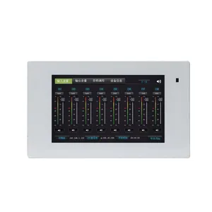 Panel de pared controlador de escena para procesador de matriz, gestión de altavoces de procesador de audio digital