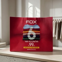 Sacs shopping en papier personnalisés pour magasins de vêtements, sacs de transport pour vêtements de marque