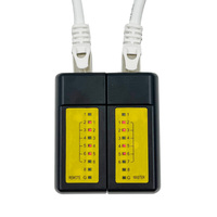 Kit d'Outils de Réparation pour Câbles Ethernet RJ45 Cat5e, Cat6, Cat7 avec Testeur, Pince à Sertir en ABS et Acier au Carbone, Dénudeur et Coupe-Câble