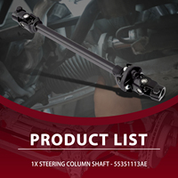 Arbre de direction intermédiaire inférieur Frenzybro pour 1995-2002 pour Dodge pour Ram 1500 2500 3500 4WD Position avant