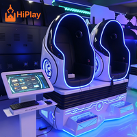 Simulateur de cinéma VR 9D Hiplay, chaise individuelle en acier inoxydable, équipement d'arcade de réalité virtuelle japonaise, manège de réalité virtuelle