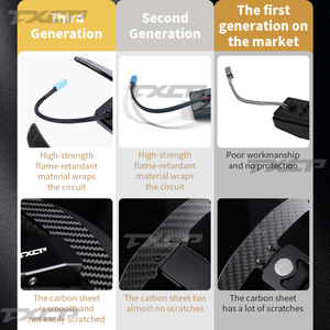 Palancas de cambio magnéticas de fibra de carbono para BMW M2 M3 M4 M5 M6 G30 G31 G26 G03 G04 G07 G07 <span class=keywords><strong>G8</strong></span> G87 G80 G82 G81 F90 G06 G05 G20 G22 - Product Image 5