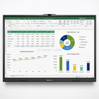 Écran plat interactif de 65 pouces, OEM ODM, logo personnalisé, tableau intelligent Android, vente en gros