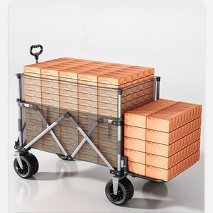 Carreta Plegable <span class=keywords><strong>de</strong></span> Alta Resistencia para Camping <span class=keywords><strong>de</strong></span> 600L y 450lbs <span class=keywords><strong>con</strong></span> Mesa Extraíble, Carrito Utilitario Plegable para Exteriores <span class=keywords><strong>con</strong></span> Rotación <span class=keywords><strong>de</strong></span> 360° °   <span class=keywords><strong>Ruedas</strong></span> - Product Image 3
