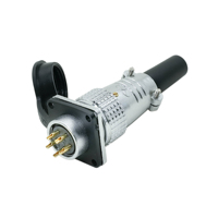Adaptateur PLS20 Prise Femelle Fiche Mâle 3 4 5 7 8 9 10 12 14 Broches Type Carré Circulaire Connecteur de Docking Prise Aviation