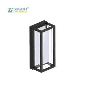 Double Layer AC120-277V Exterior Square Wall Lights suit for Home 12in 15w 14in 22w 5CCT Modern Led Wall Light IP65 Waterproof