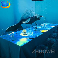 Experiencia Gastronómica Holográfica Única, Proyección Interactiva en la Pared del Restaurante, Proyección Inmersiva, Exhibición Interactiva Personalizada
