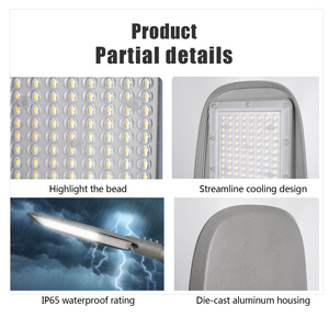 Farola led ip65, lámpara de autolimpieza para carretera, fundición a presión de aluminio, 50W, 100W, 150W, 200W, luz redonda led blanca para Calle - Product Image 5