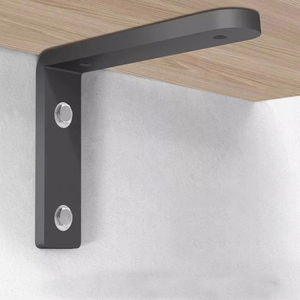 Tablero de partición colgante de pared de metal de hierro estampado de alta calidad personalizado estante de pared de soporte de ángulo recto - Product Image 2