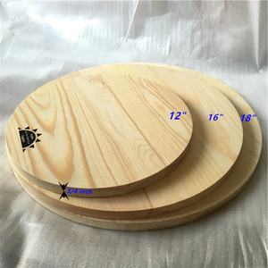 18 אינץ הסיטונאי מוחות אמנות עץ לא גמורים עיגולים שחורים עגולים על חריטה לייזר והדפסה - Product Image 6