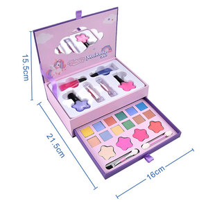 Set di trucco da principessa vera ragazza per bambini giocattoli per il trucco lavabili da te custodia in plastica regali di compleanno di natale per ragazze di 3 anni - Product Image 2