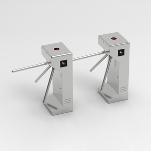 Hệ thống kiểm soát truy cập Cổng An Ninh Nhận dạng khuôn mặt chải SUS 304 chuyển động bán tự động loại cột chân máy cổng quay - Product Image 5