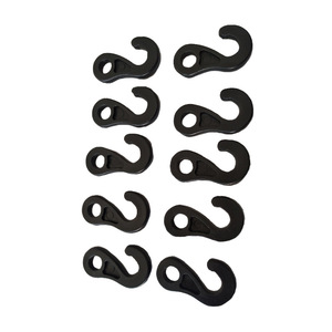 Gancho de Plástico Negro para Colgar Objetos, Paquete de 10, Uso Industrial General - Product Image 4