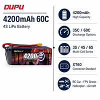Batterie LiPo 4200mAh 3S 4S 6S avec options multi-cellules XT60 rechargeable pour drone FPV, voiture RC, camion, crawler, avion, bateau, char
