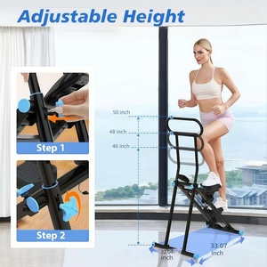 Máquina de Ejercicio Cardiovascular Plegable con Resistencia Vertical Ajustable, Escaladora para Entrenamiento de Cuerpo Completo con Manillar - Product Image 4