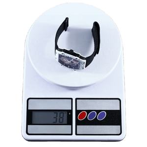 Montre sportive mécanique de tennis la plus vendue, cadran ajouré, boîtier en fibre de carbone blanche, bracelet en nylon respirant, montre sportive pour homme - Product Image 6