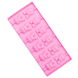 297 12 Lỗ Giáng Sinh Hươu Hình Dạng Xem Hình Ảnh Lớn hơn Tùy Chỉnh Lollipop Khuôn Kẹo Cứng Gummy Khuôn Tay Làm Sô Cô La Silicone Nhựa - Product Image 4