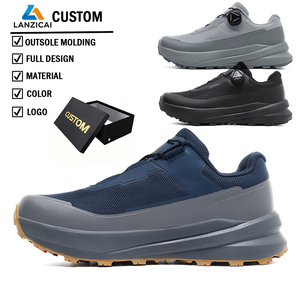 Zapatillas Deportivas Transpirables de Malla para Hombre, Estilo Caminata, Senderismo y <span class=keywords><strong>Escalada</strong></span>, Personalizables, Color Negro - Product Image 1