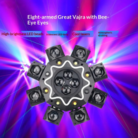 Nouvelle Lampe à faisceau LED 50W Little Angel Magic Ball RGB DMX512, projecteur rotatif en aluminium à rotation infinie pour parcs à thème, KTV, discothèques