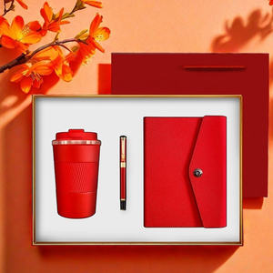 Yıldönümü hediyesi yüksek dereceli termos kahve fincanı dizüstü kalem iş hediye hediye ile kutu seti - Product Image 3