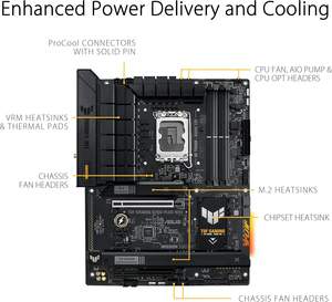 TUF B760-PLUS WIFI, Motherboard Intel B760 LGA 1700 ATX siap untuk generasi ke-13 & 12 Intel Core PCIe 5.0, 3x <span class=keywords><strong>M</strong></span>.2 DDR5 - Product Image 5