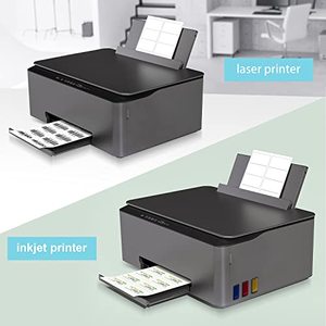 Etiquetas de envío de 2x4 pulgadas, 10 por hoja, 300 etiquetas blancas autoadhesivas para impresoras láser e inyección de tinta. - Product Image 3