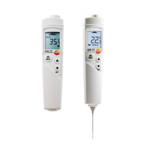 Thermomètre infrarouge alimentaire Testo 826-T2/T4, double fonction infrarouge et contact, avec pointeur laser et alarme sonore - Product Image 3