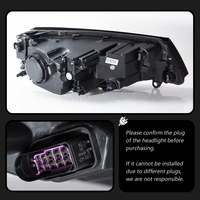 Kit de phares LED pour VW Touareg 7P 2016-2018, clignotants dynamiques séquentiels, feux de jour LED complets, mise à niveau des phares avant