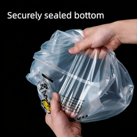 Sacs de transport pour t-shirts en PEHD de qualité alimentaire, imprimés sur mesure, avec poignées découpées, logo personnalisé, emballage pour supermarché, conditionnés en carton