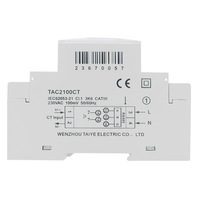 TAIYE TAC2100CT 230V RS485 Output Pulsa/Modbus Layar Digital Kelas Akurasi 1.0 1000imp/kWh Pemasangan Rel Din Meter Fasa Tunggal