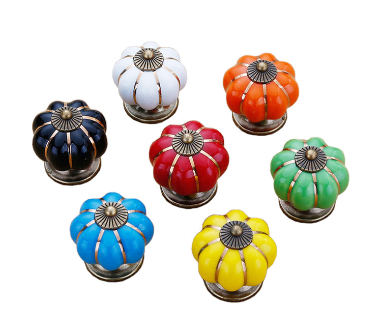 Black Glass crystal door Knobs Diamond Shape drawer home furniture cabinet door Knob Pull Handles