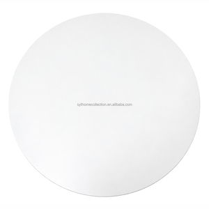 Table à manger ronde minimaliste, table de <span class=keywords><strong>petit</strong></span>-déjeuner avec base à support croisé pour <span class=keywords><strong>cuisine</strong></span> et appartement, plateau de table décoratif de 80 cm - Product Image 5
