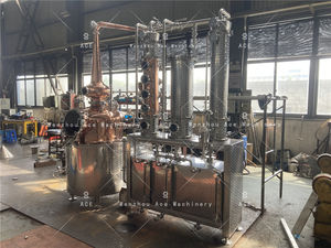 Équipement de distillerie en cuivre Ace 1500L, alambic hybride pour vin, whisky, spiritueux, gin - Product Image 5