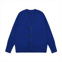 Pull en tricot vintage d'hiver pour femmes avec broderie boutonnée, respirant et à séchage rapide