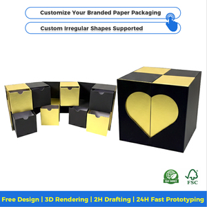 Caja <span class=keywords><strong>de</strong></span> Papel Cosmética Redonda <span class=keywords><strong>de</strong></span> Lujo, Personalizada, Ecológica, Reciclable, con Esponja para Productos <span class=keywords><strong>de</strong></span> <span class=keywords><strong>Maquillaje</strong></span> y Lápiz Labial - Product Image 2