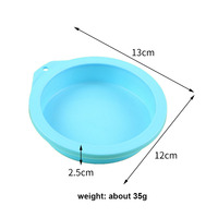 Moule à gâteau rond en silicone de qualité alimentaire 4/6/8 pouces, antiadhésif, flexible, réutilisable, pour gâteau à étages, gâteau au velours rouge